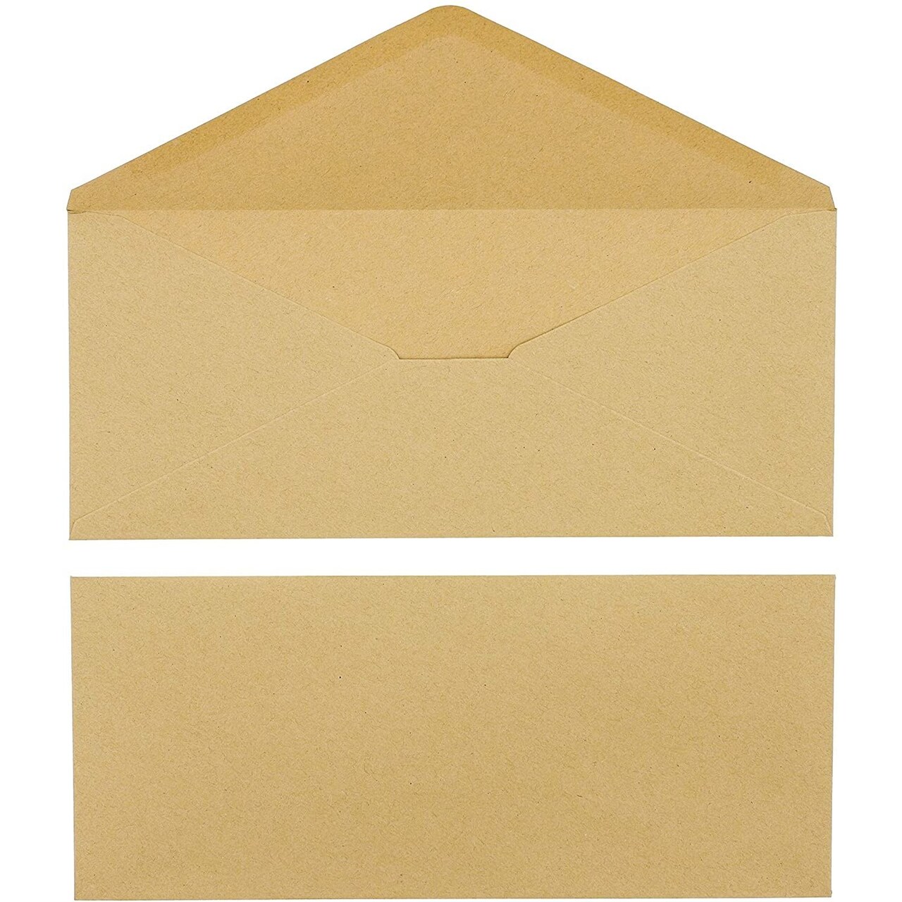 60 Pack #12 Kraft Business Envelopes in Bulk for Letter Mailing, 11 x 4.7 Inches, Brown